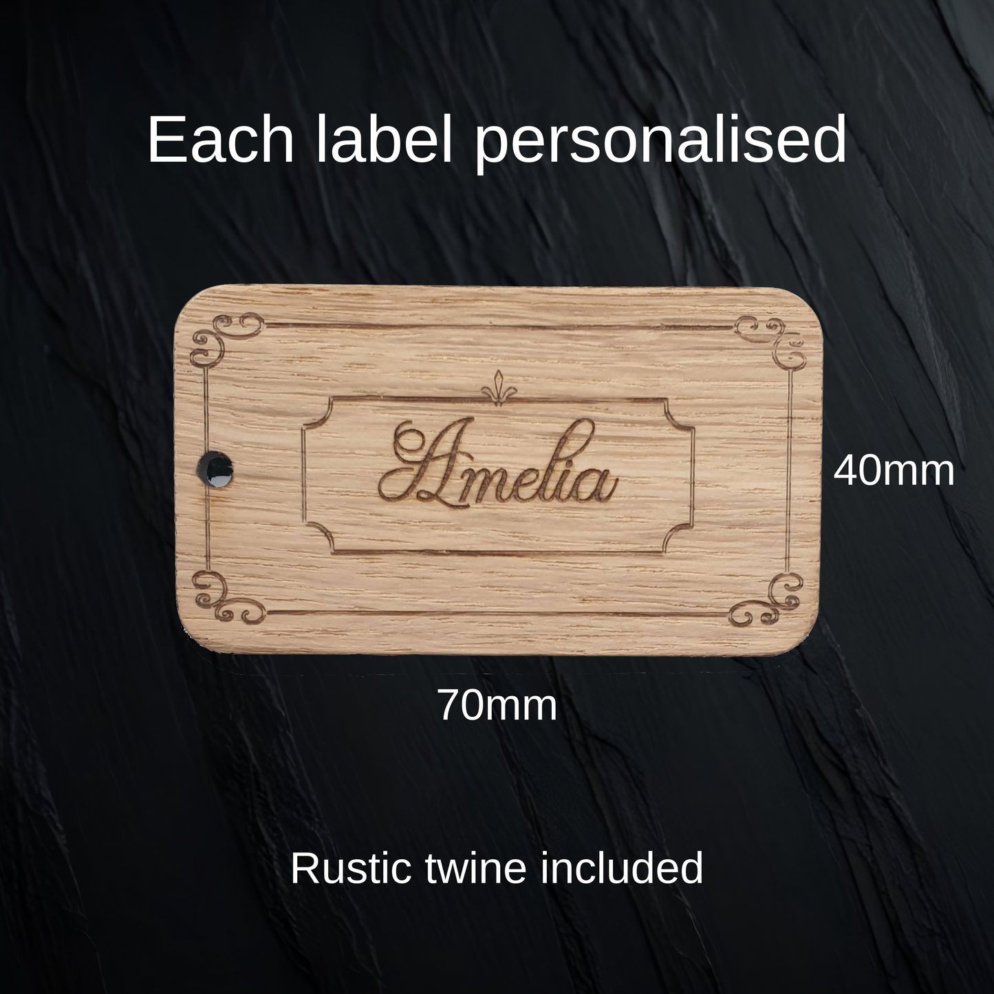 Custom Christmas Gift Tag Table Place Name Card