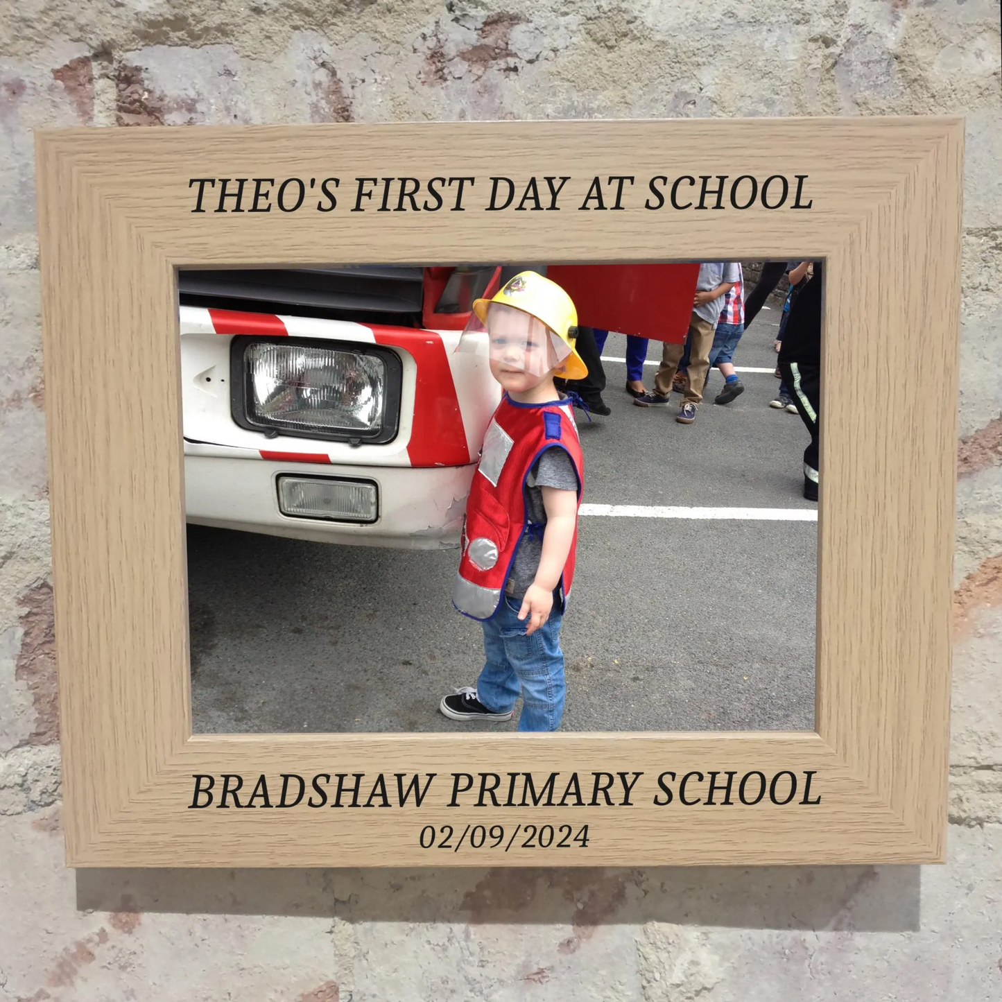 Custom Engraved First Day At School Photo Frame
