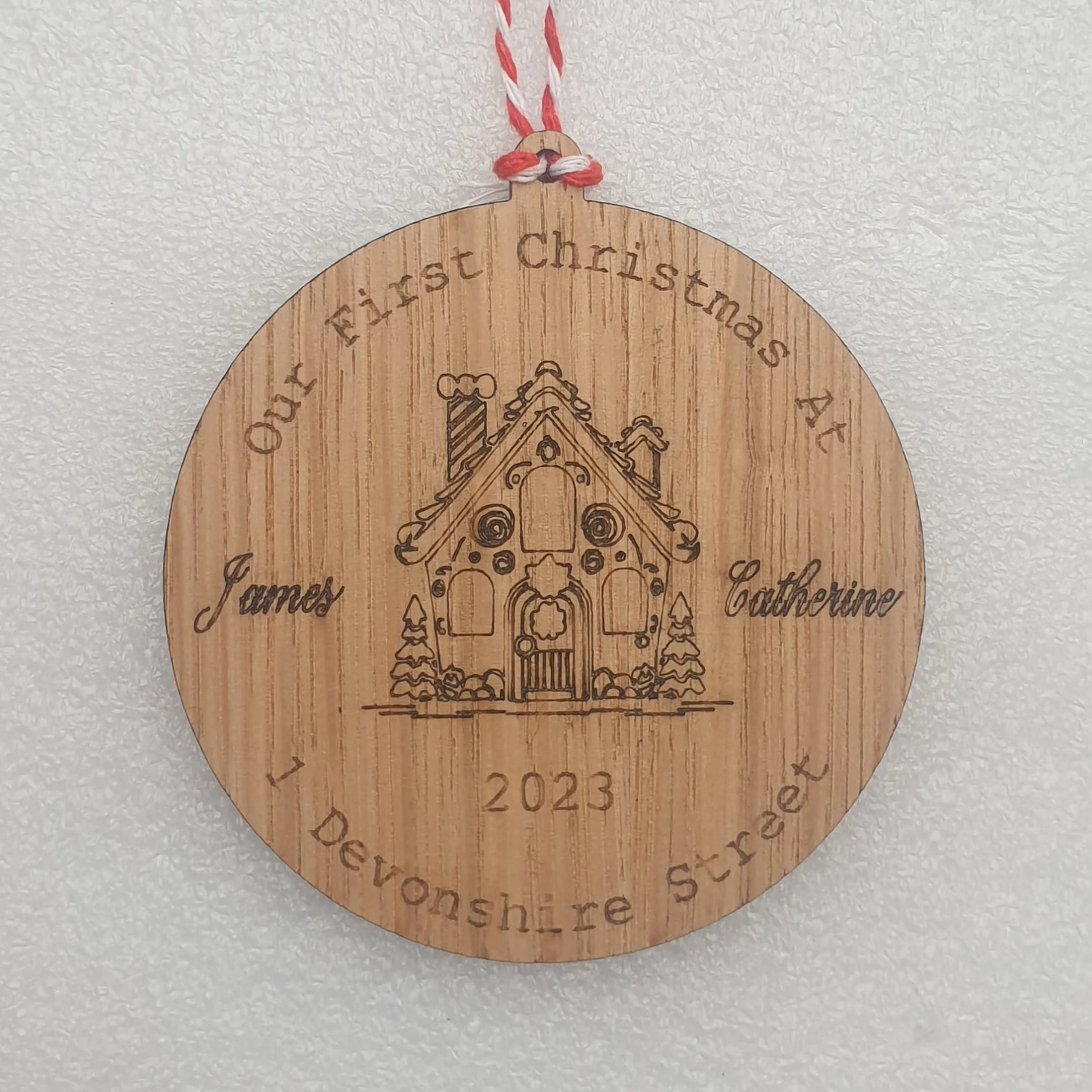Custom Home Personalised Christmas Bauble