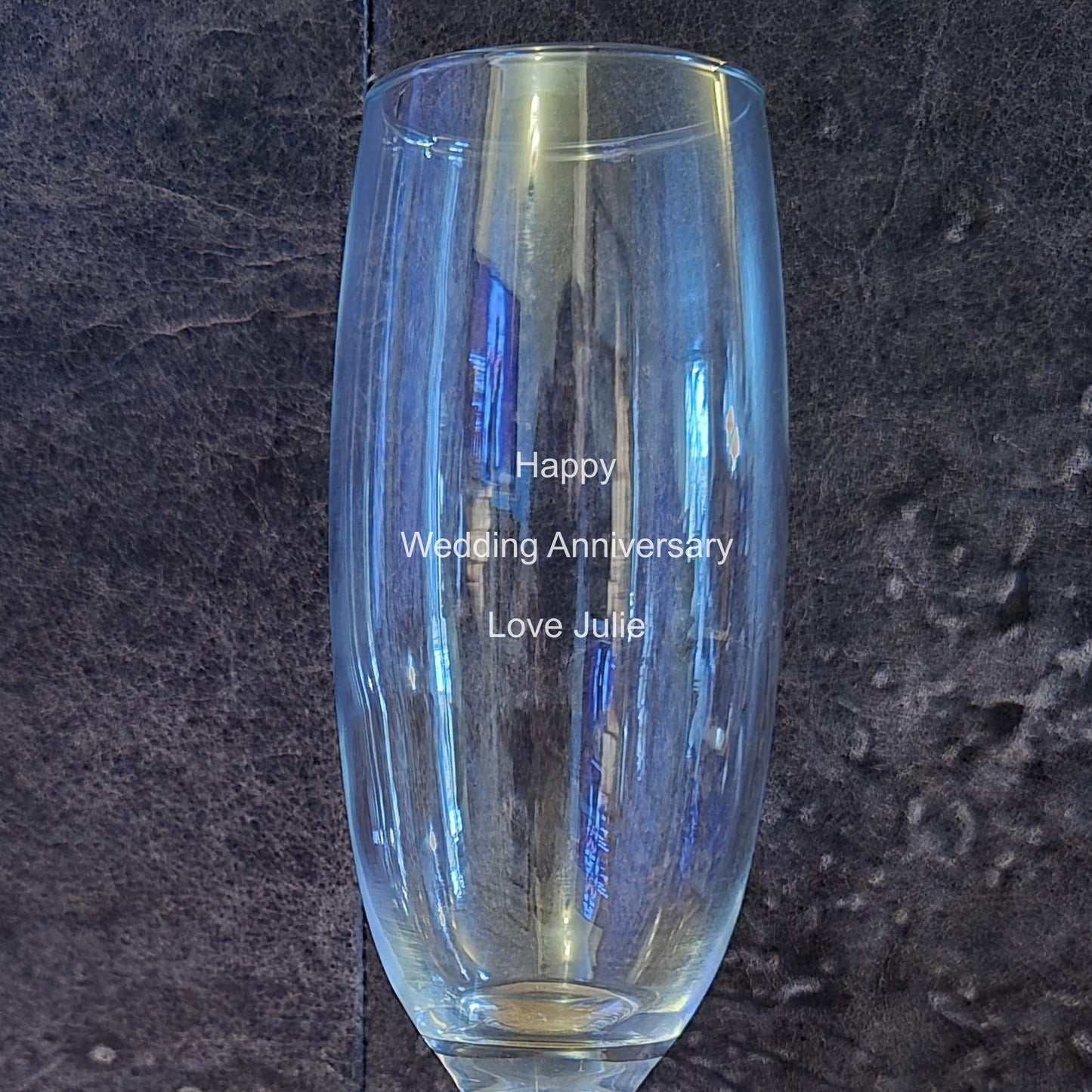 Personalised Champagne Flute – Engraved Glass for Weddings, Birthdays & Celebrations