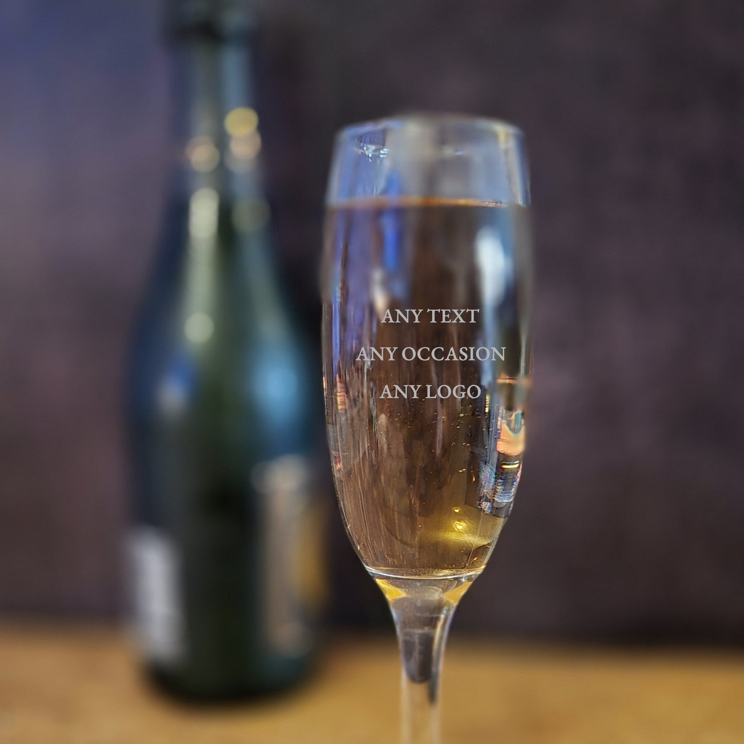 Personalised Champagne Flute – Engraved Glass for Weddings, Birthdays & Celebrations