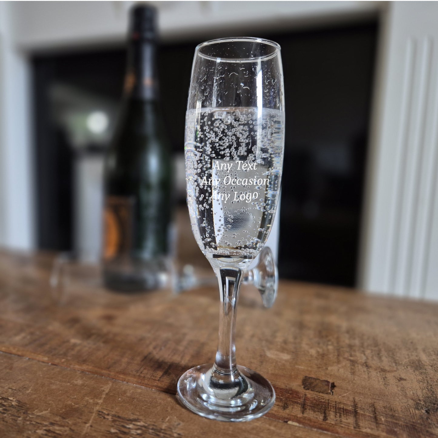 Personalised Champagne Flute – Engraved Glass for Weddings, Birthdays & Celebrations