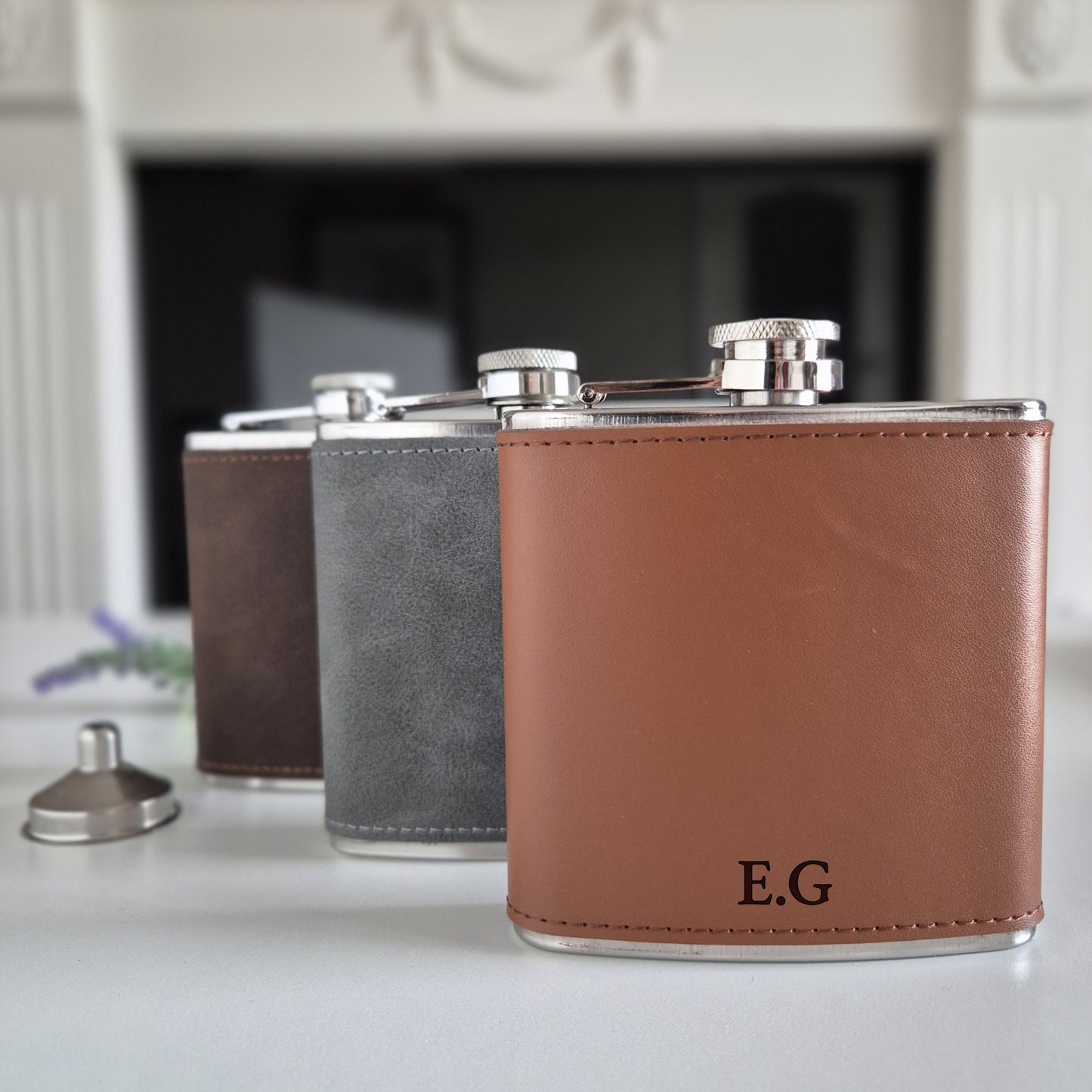 Personalised Hip Flask – Best Hip Flask for Whiskey Lovers | Hipster Flask Gift with initials