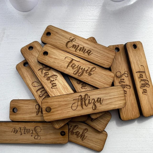 personalised keyrings. Oak key ring keychain
