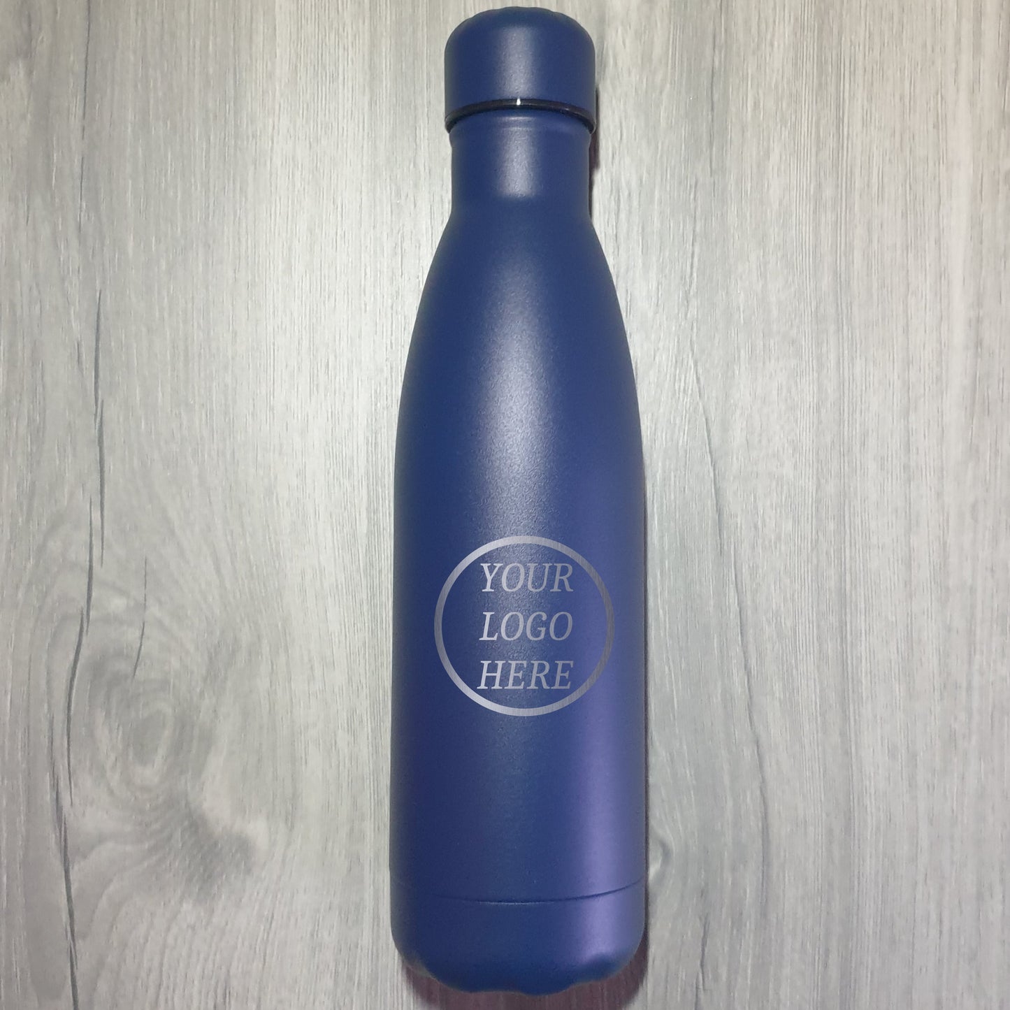 Branded thermal water bottle with logo