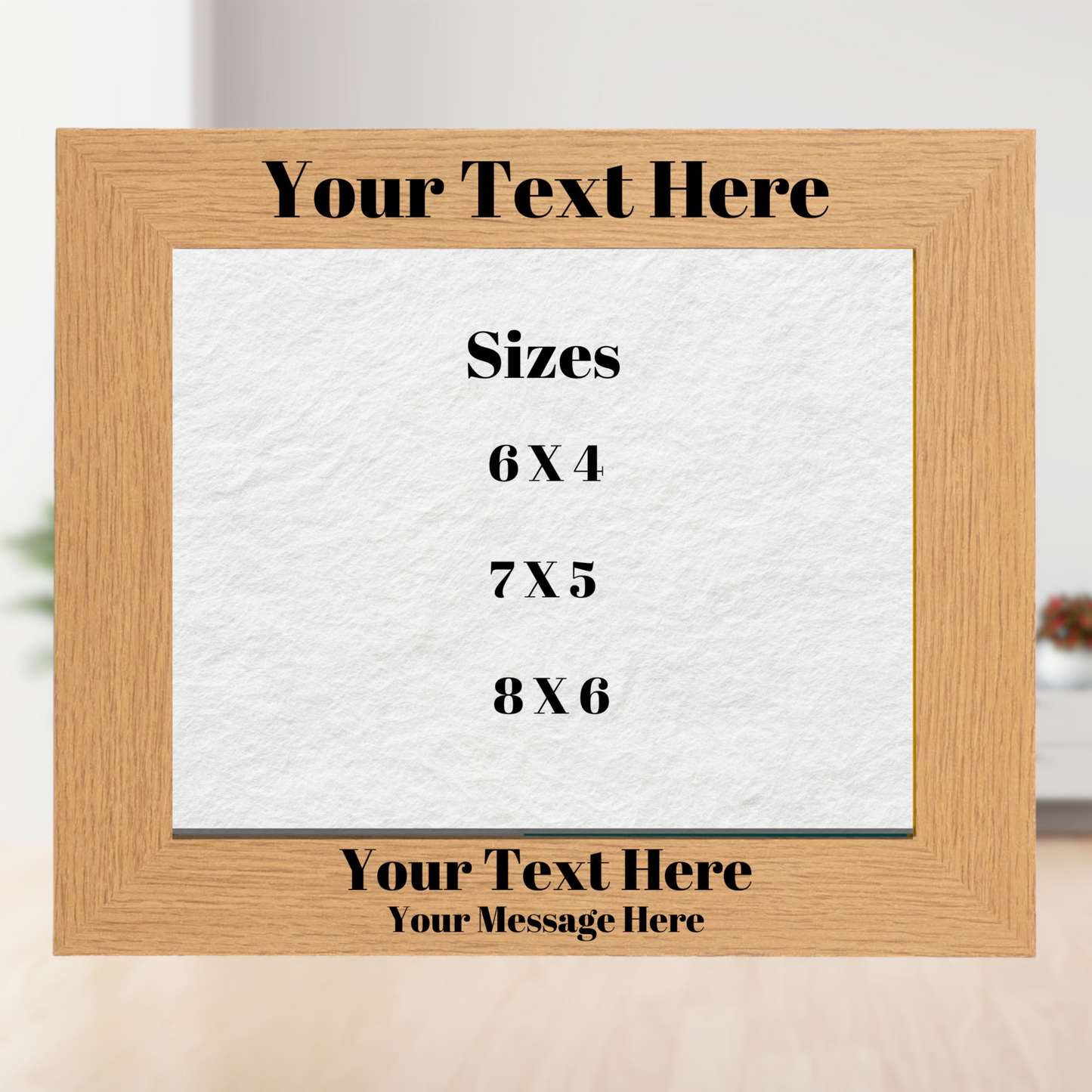 Custom Engraved Picture Frame Any Text