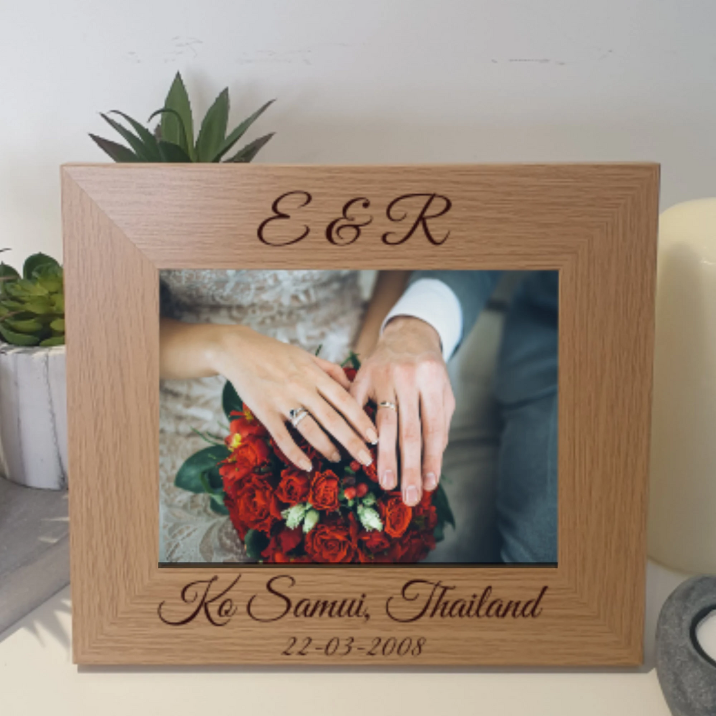 Custom Engraved Picture Frame Any Text