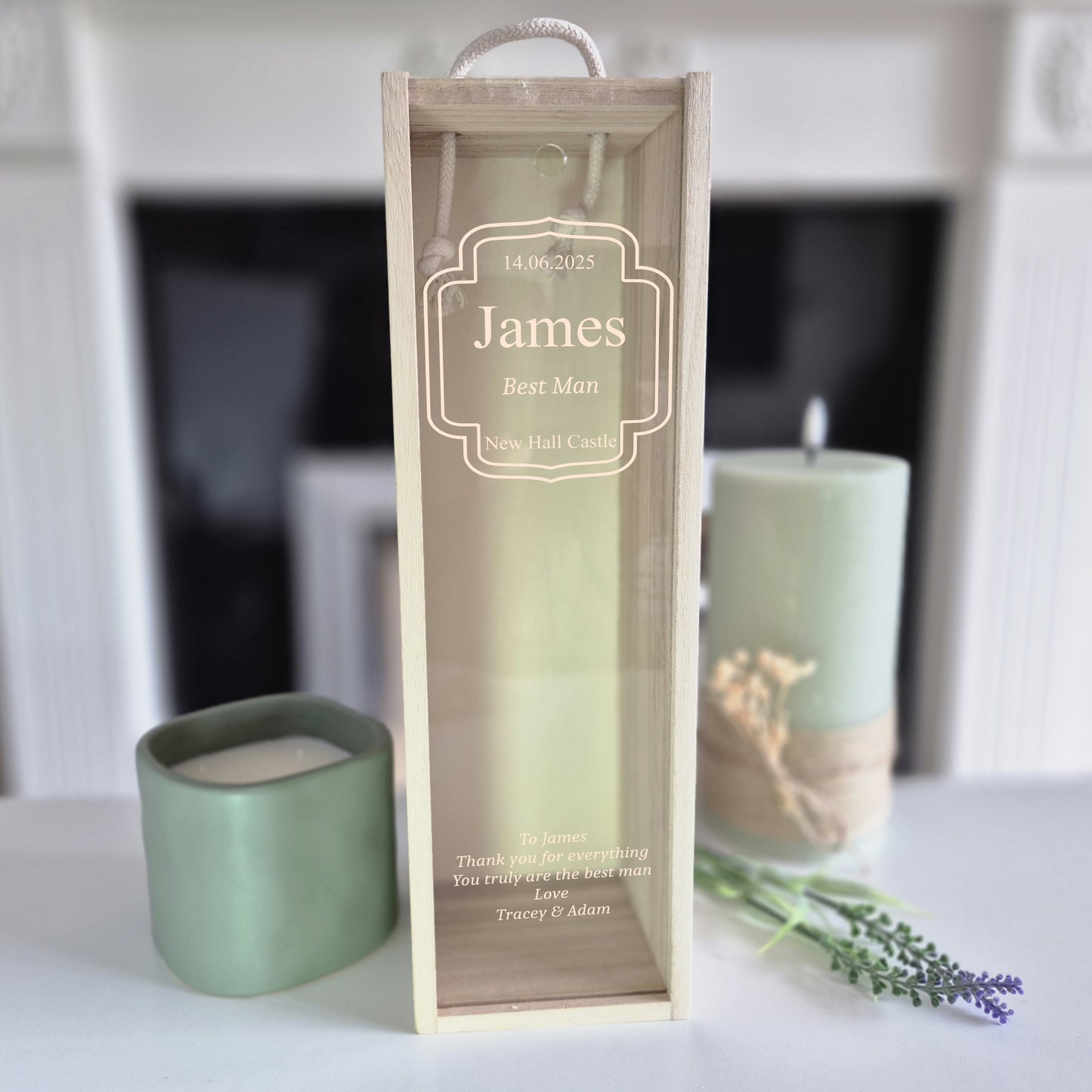 Wedding Party personalised champagne box
