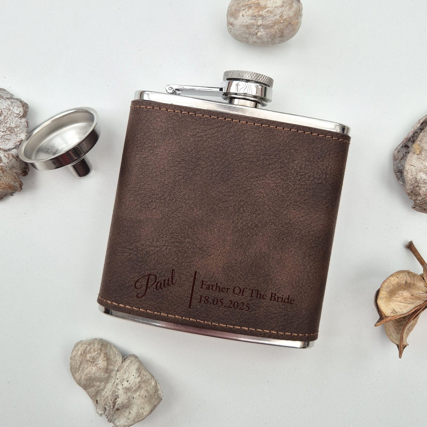 Personalised Hip Flask – Best Hip Flask for Whiskey Lovers | Hipster Flask Gift with name