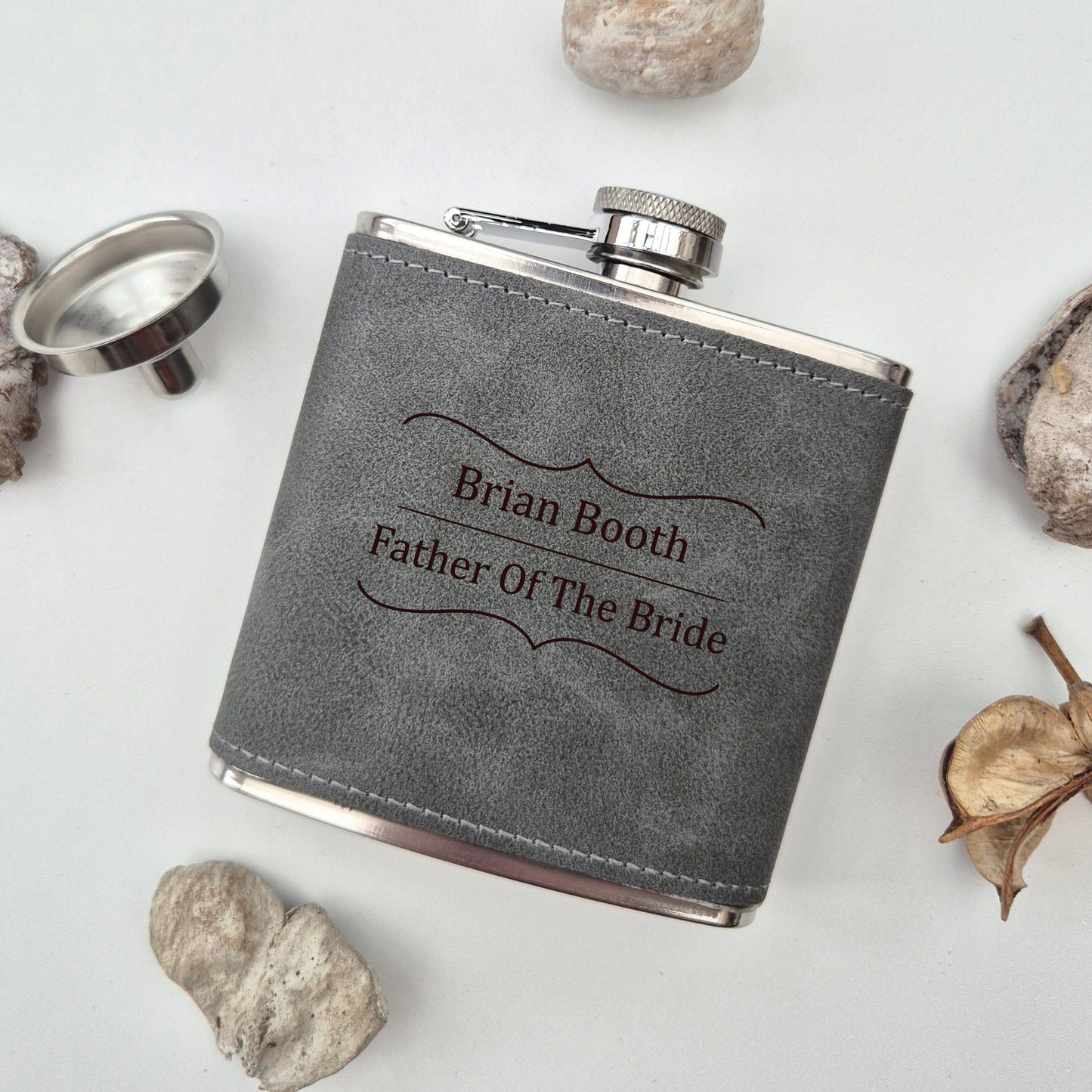 Personalised Hip Flask – Best Hip Flask for Whiskey Lovers | Wedding Party Hipster Flask Gift
