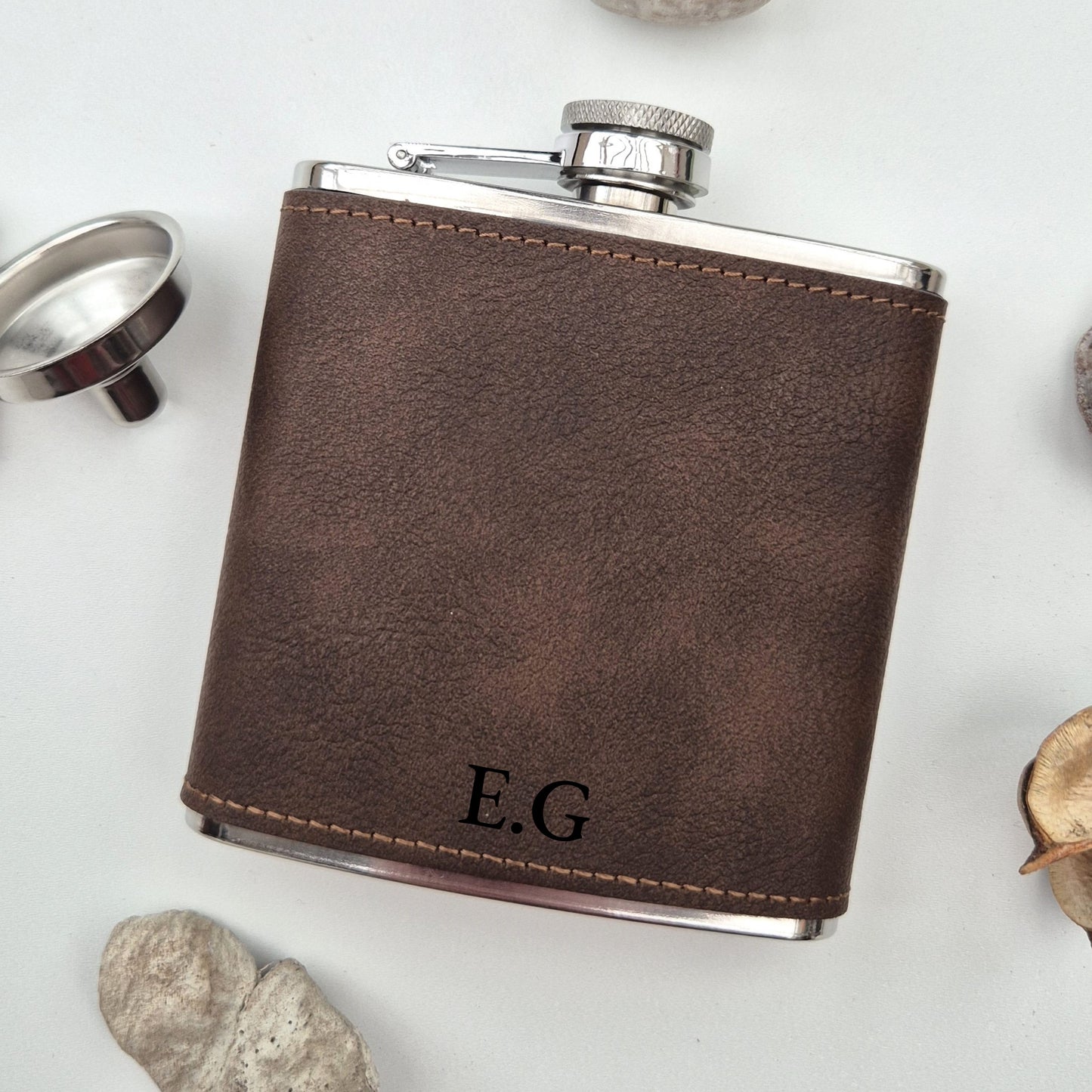 Personalised Hip Flask – Best Hip Flask for Whiskey Lovers | Hipster Flask Gift with initials