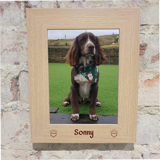 Personalised Dog or Cat Photo Frame, Personalised Pet Name Photo Frame