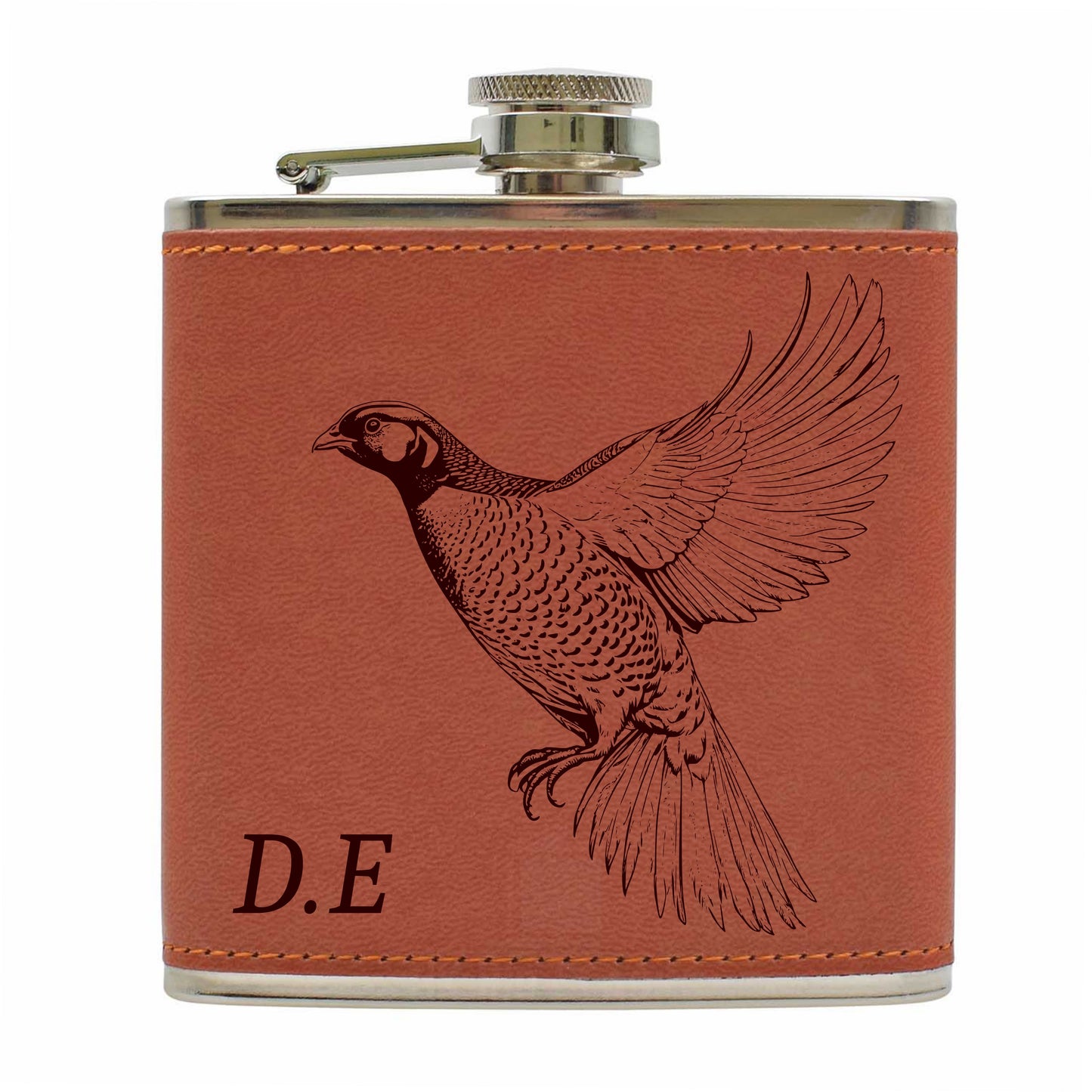 Personalised Hip Flask pheasant design – Best Hip Flask for Whiskey Hipster Flask Gift