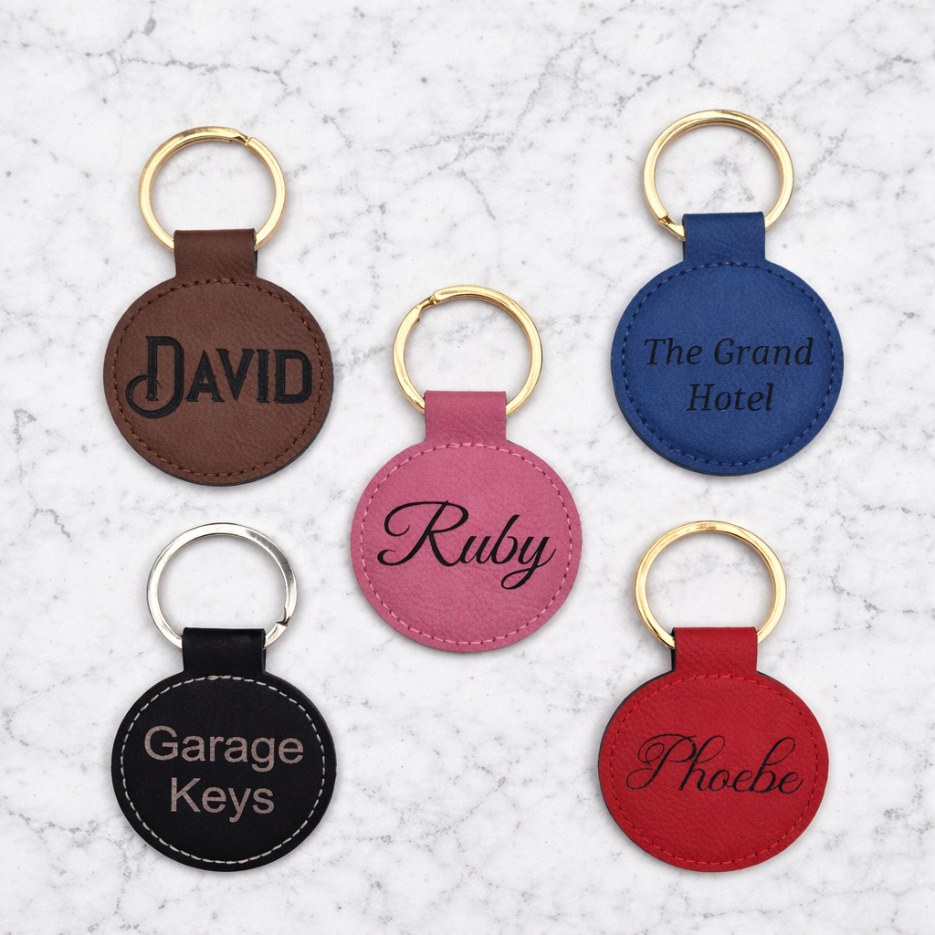 Personalised Leather Keyrings & Custom Keychains Collection