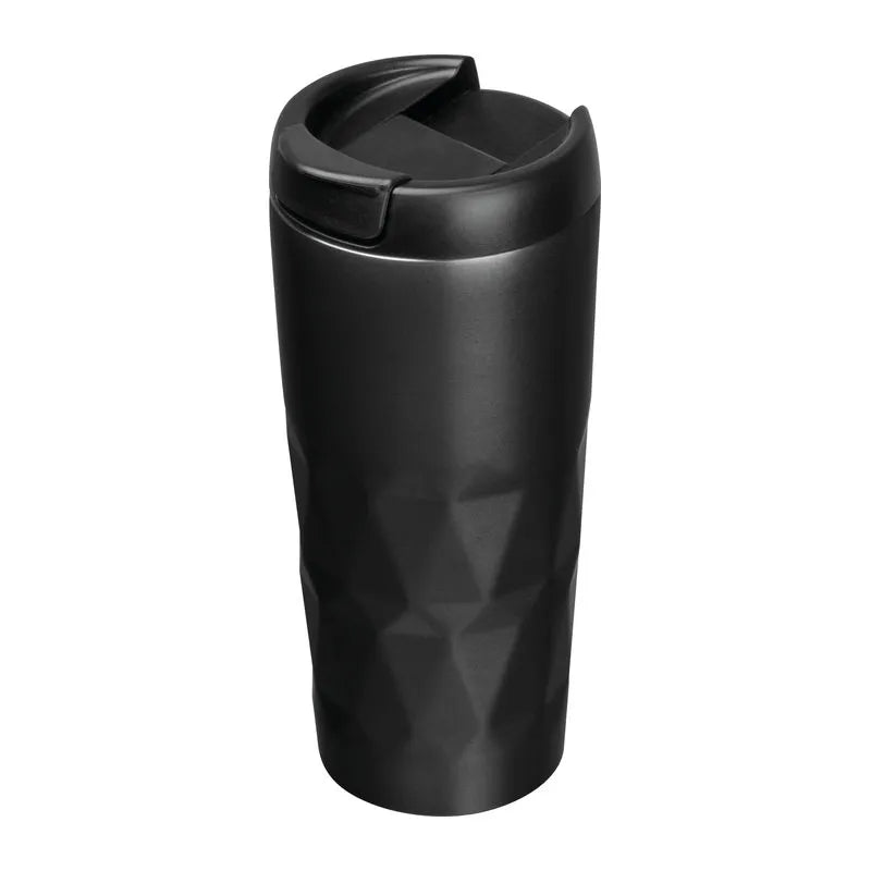 Branded Como 500ml vacuum thermo mug in black