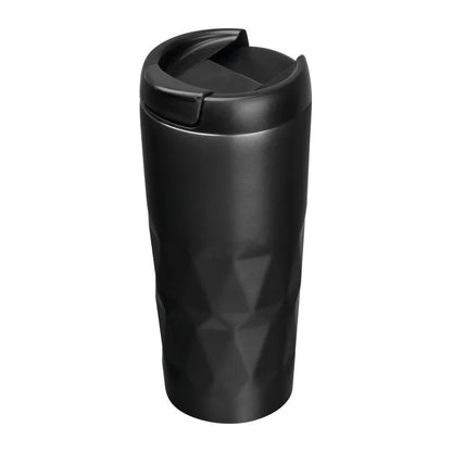 Branded Como 500ml vacuum thermo mug in black