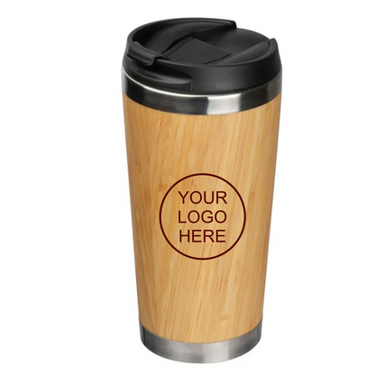 Branded Bamboogarden 400ml bamboo travel mug