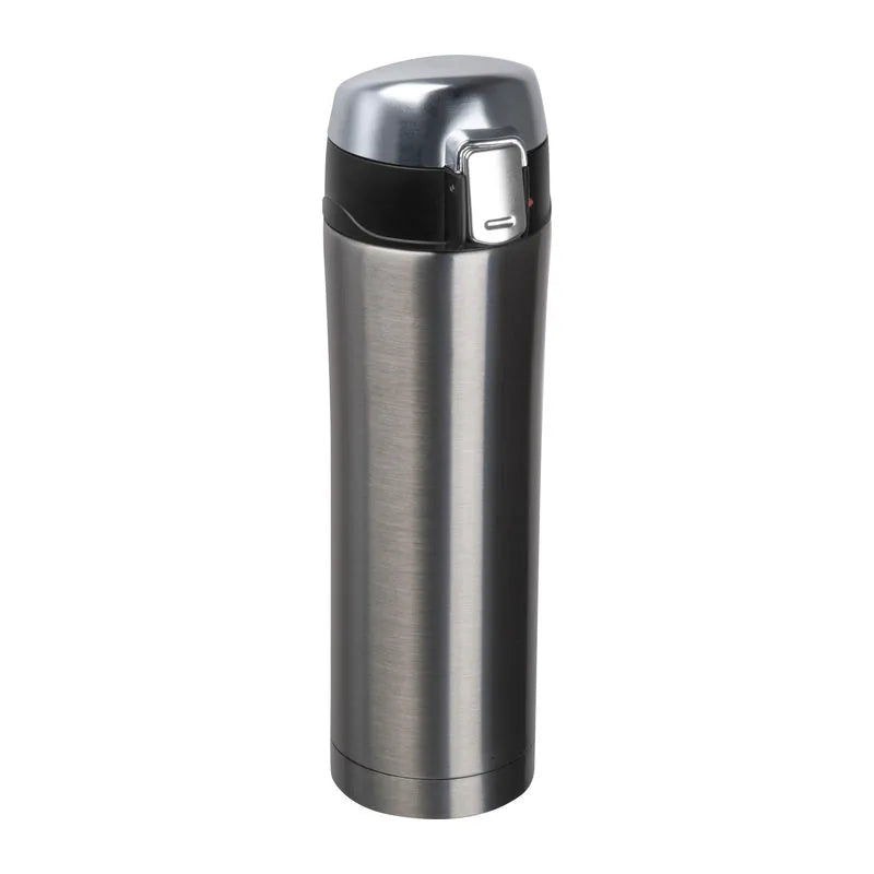 Branded Bucharest 500ml thermal flask in grey