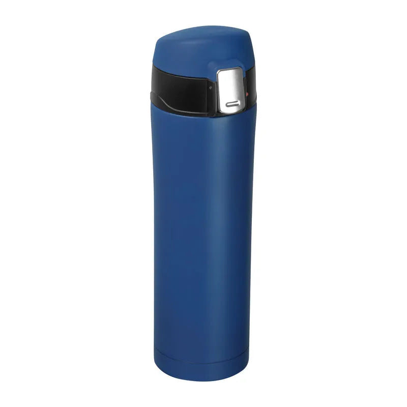 Branded Bucharest 500ml thermal flask in dark blue