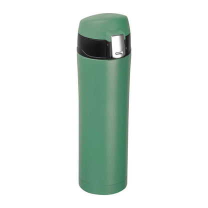 Branded Bucharest 500ml thermal flask in dark green