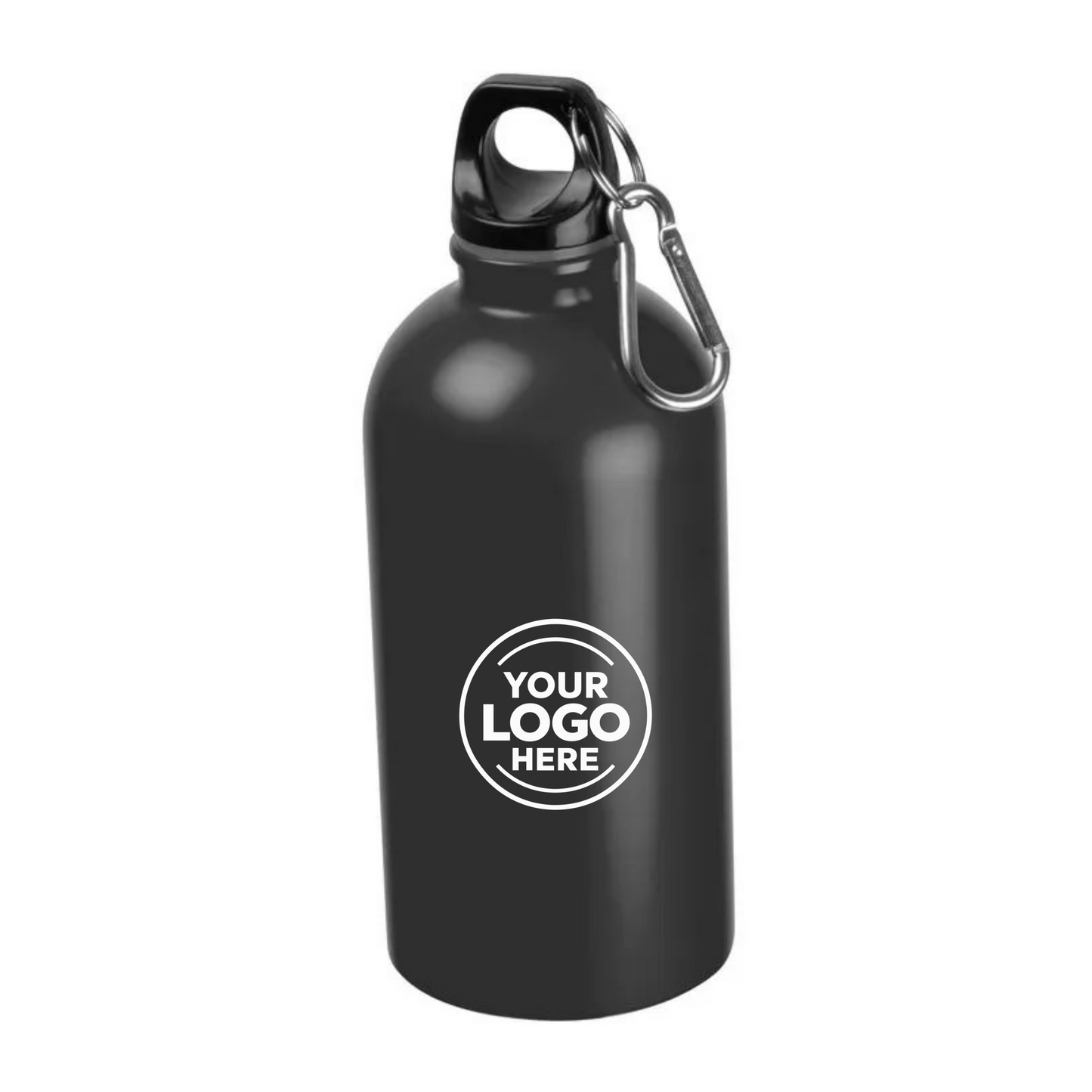 500ml stainless steel corporate water bottle – black