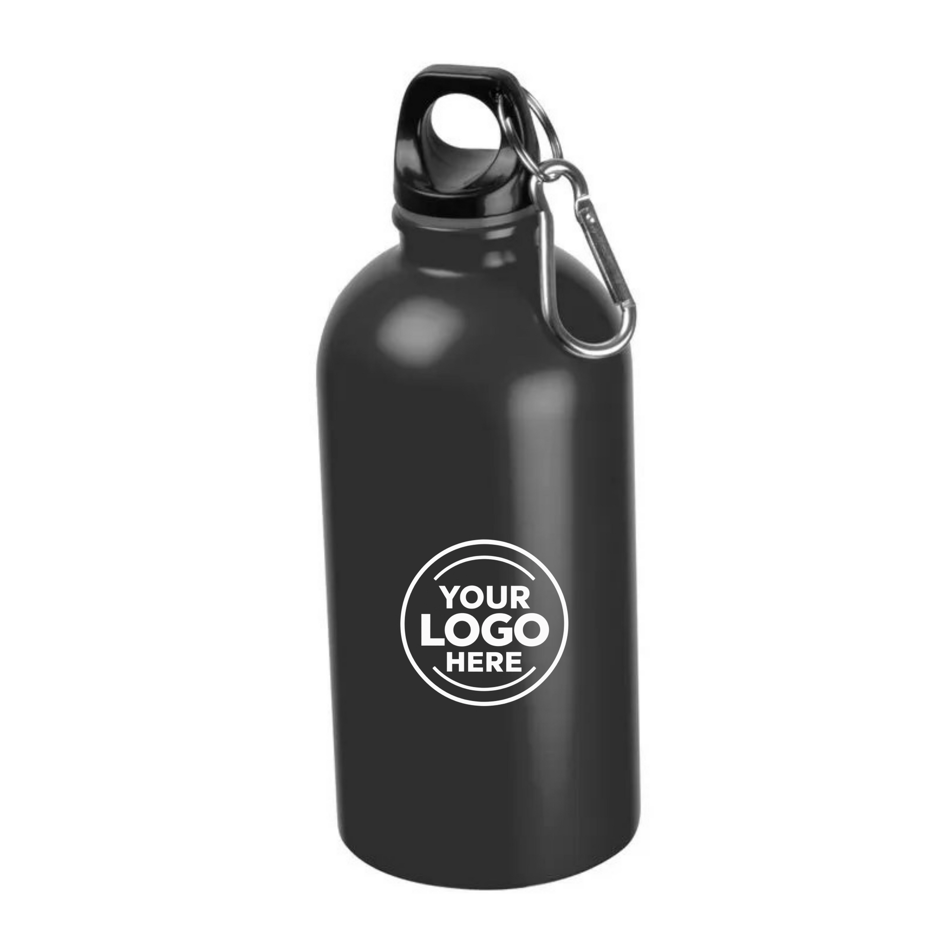 500ml stainless steel corporate water bottle – black