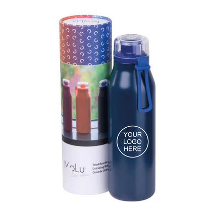 MoLu Grand Haven 640ml insulated corporate bottle – navy blue