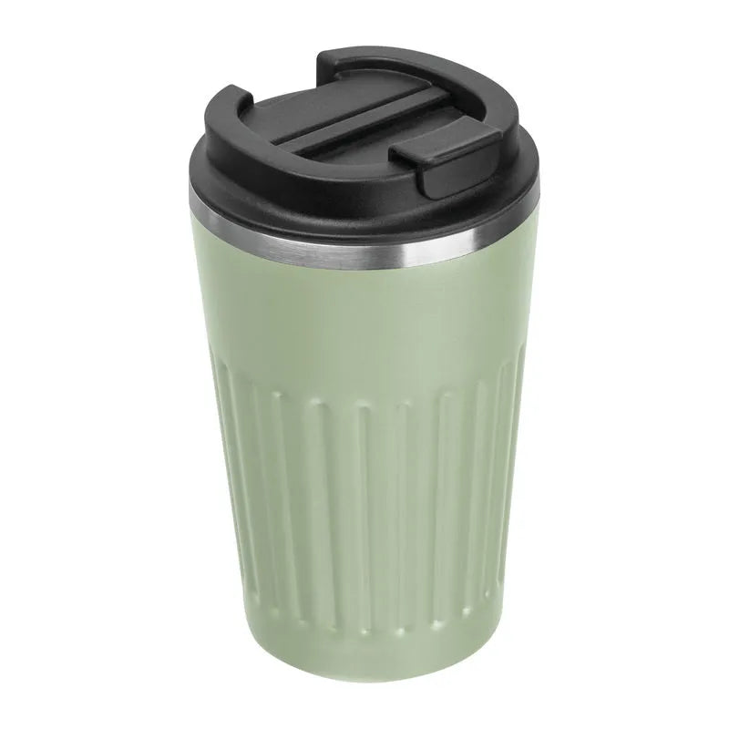 Light green Venice 400ml insulated travel mug for corporate branding