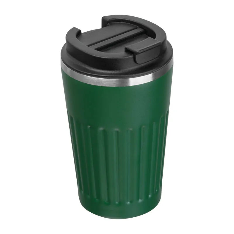 Dark green Venice 400ml insulated travel mug for corporate branding