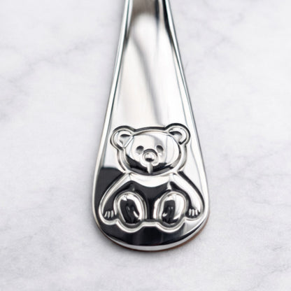 Personalised Childrens Cutlery Set | Bertie Bear 4 Piece Set