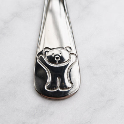 Personalised Childrens Cutlery Set | Bertie Bear 4 Piece Set