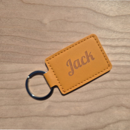 personalised keyrings. Leather key ring keychain