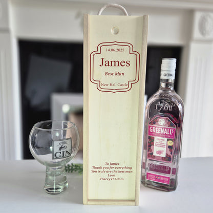 Wedding Party personalised champagne box