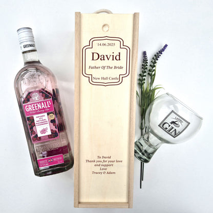 Wedding Party personalised champagne box