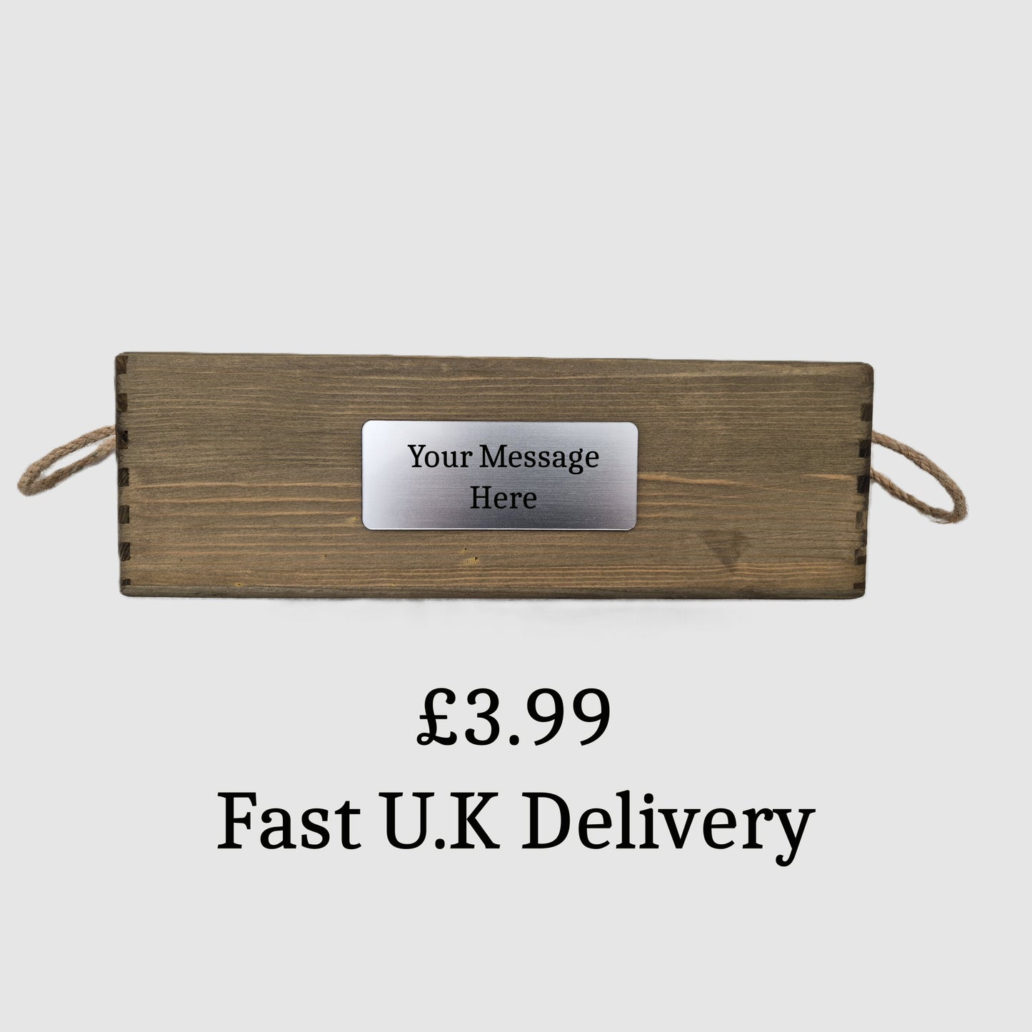 Personalised Wooden Planter for Mum | Engraved Message Mother’s Day Gift